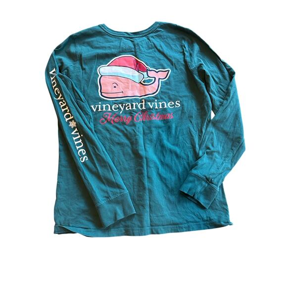 Vineyard Vines long sleeve whale tee christmas mens XS - Picture 1 of 4